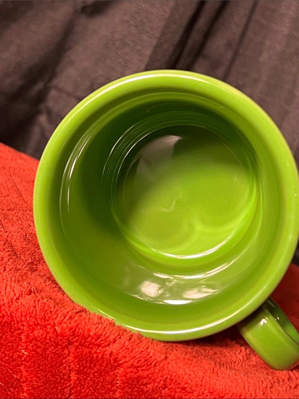 Fiestaware Shamrock Ceramic Mug with Round Loop Handle - Picture 4 of 4